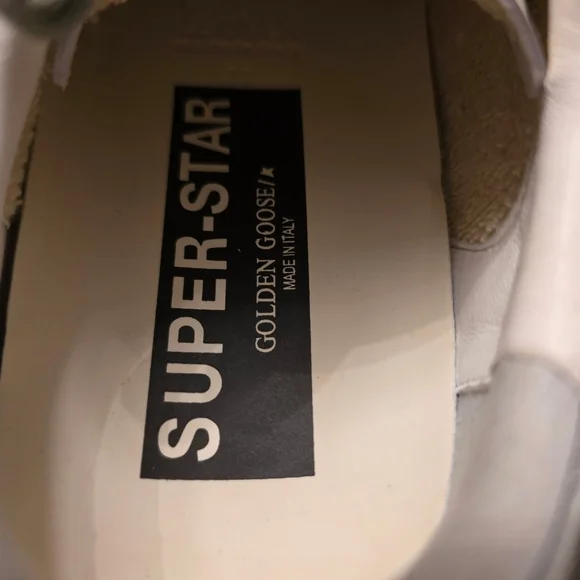 Golden Goose White and Gold Sneakers Size 38 - Picture 8 of 9